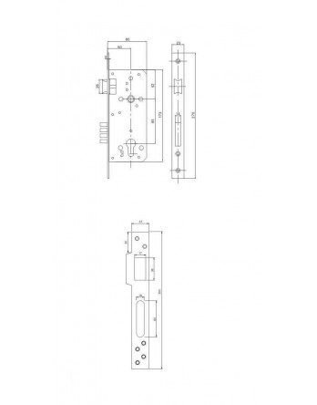Alternative view of قفل دفن امان اربع اصابع للابواب الخارجية