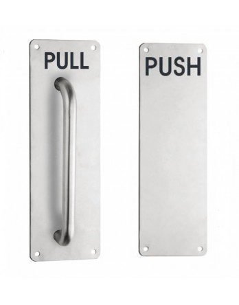 بليت ستانلس اسحب-ادفع مع مسكة