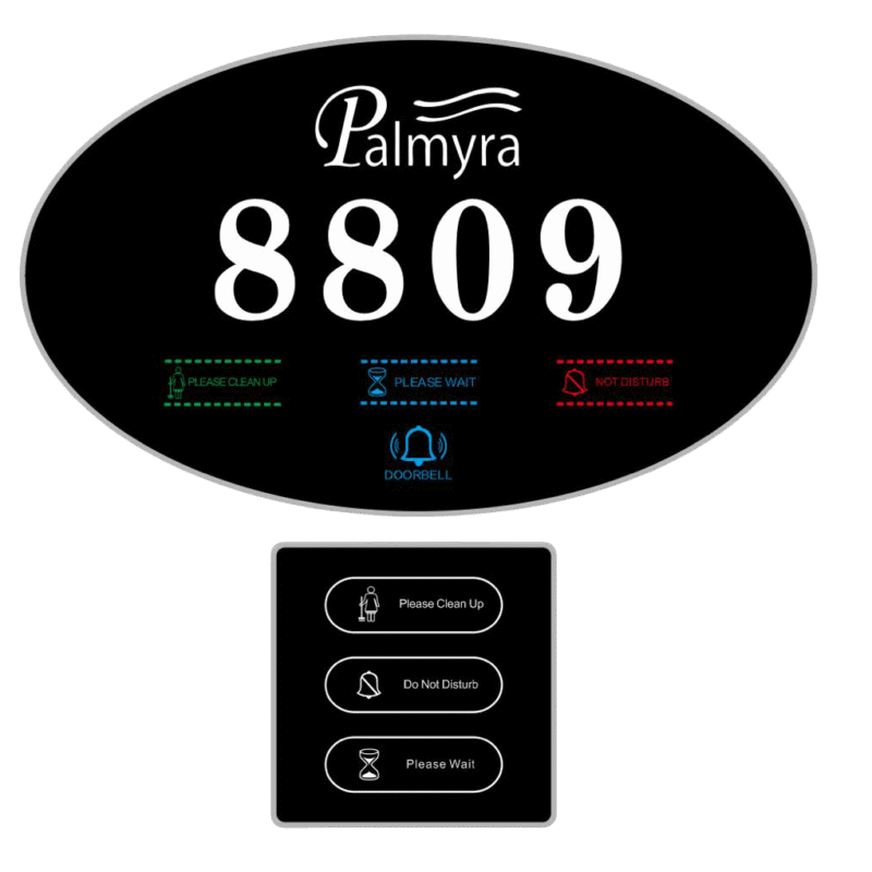 لوحة أرقام ديجيتال بيضاوي