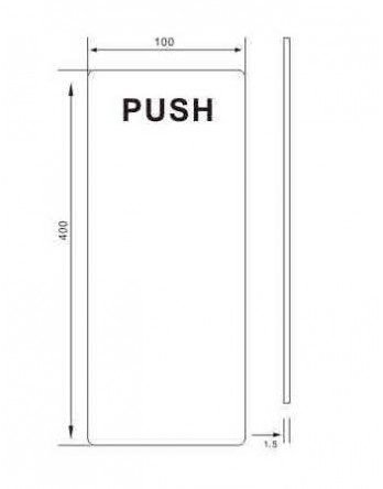 Alternative view of بليت ستانلس اسحب-ادفع مع مسكة